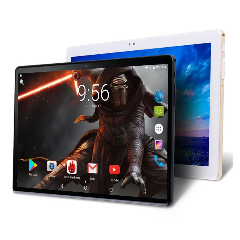 10-дюймовый планшет 2.5D Закаленное стекло 1280*800 IPS экран Android 7 0 Восьмиядерный 4 Гб