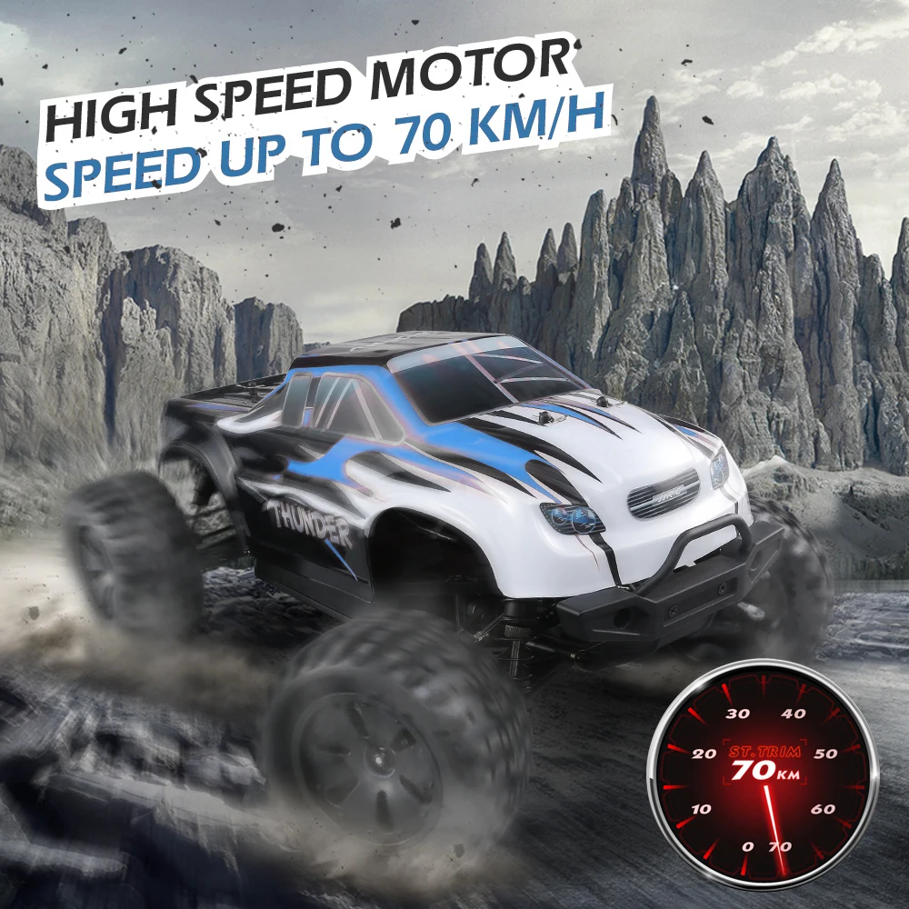 

JJR/C Q48 Thunder RC Big Foot Car 2.4GHz 4WD 1/10 Brushless 70km/h Electric RTR High Speed Buggy RC Car