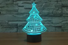 The new 7-color 3D USB creative Nightlight / LED lamp Cartoon Baby 106/ Free Shipping