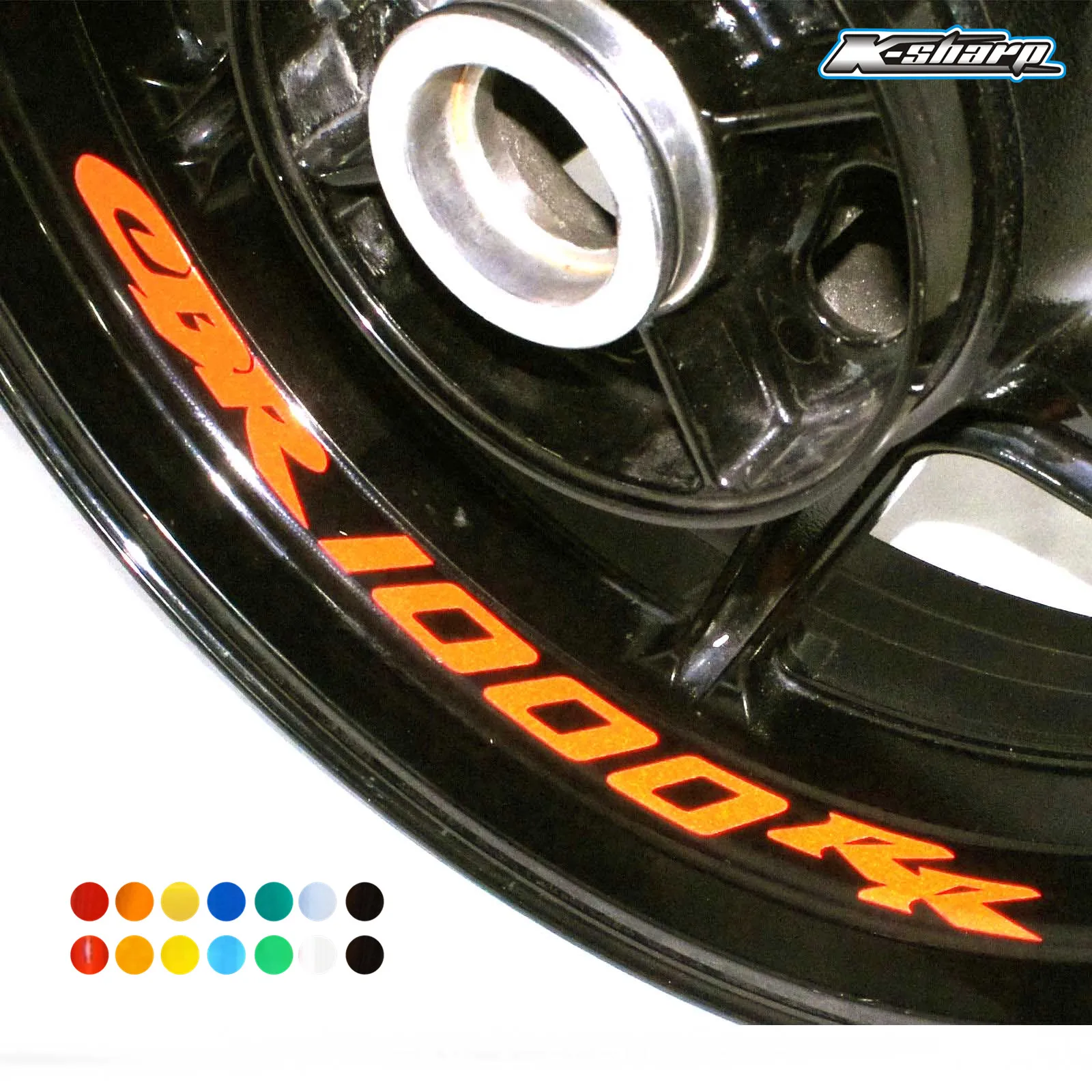 

8 X custon inner rim decals wheel reflective sign Stickers stripes FIT HONDA CBR1000RR CBR 1000RR