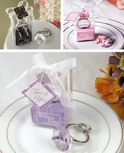 Hearted Shaped Ring Keychain 12PCS/LOT wedding party favor bridal shower gift present