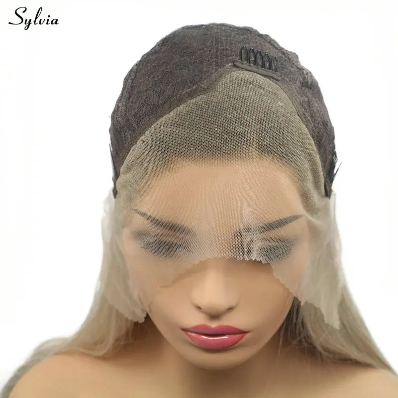 Sylvia/синтетические волосы на фронтальной части со светлыми наконечниками и