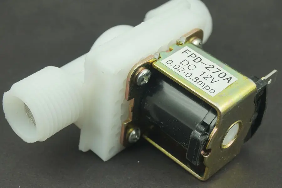 2 шт./лот электромагнитный клапан с новой водой для подачи воздуха N/C 12V DC 1/" нормально закрытый