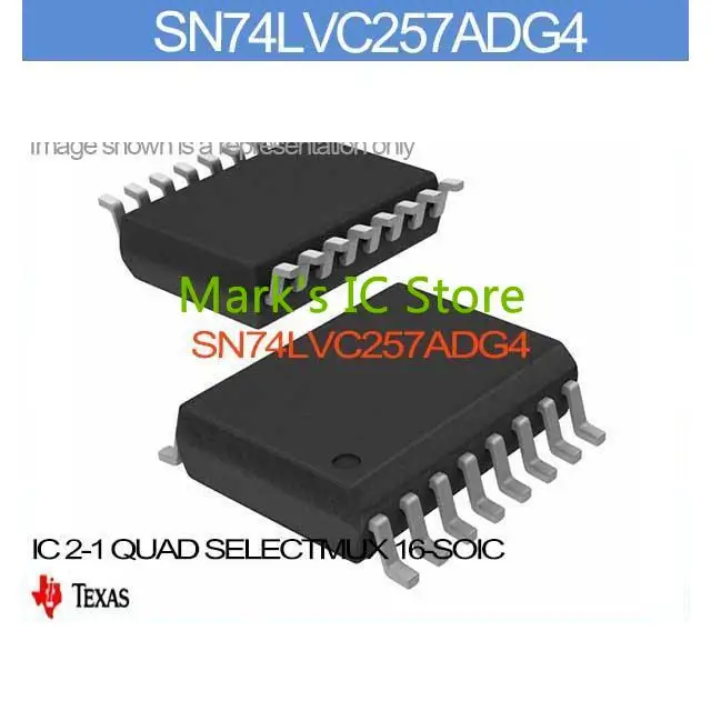 SN74LVC257ADG4 IC 2 1 QUAD SELECTMUX 16 SOIC SN74LVC257AD 74LVC2 ...