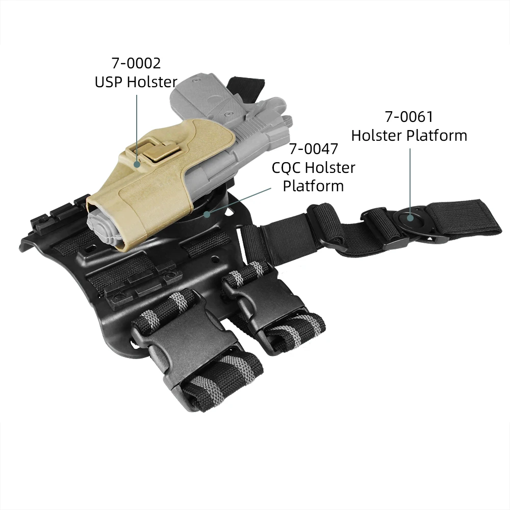PPT кобура для страйкбола 360 градусов углы кобуры с CQC для спорта на открытом воздухе адаптер системы для оружейные аксессуары OS7-0047