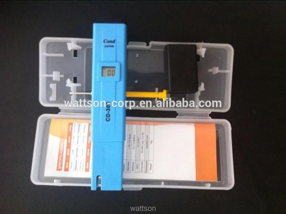 Pen conductivity meter, digital pocket size meter EC meter cd-303