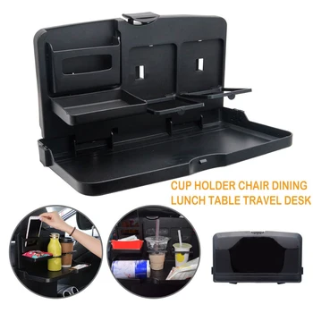 

Car Seat Back Bag Folding Table Organizer Pad Drink Chair Storage Pocket Box Travel Stowing Tidying Automobile Accessories