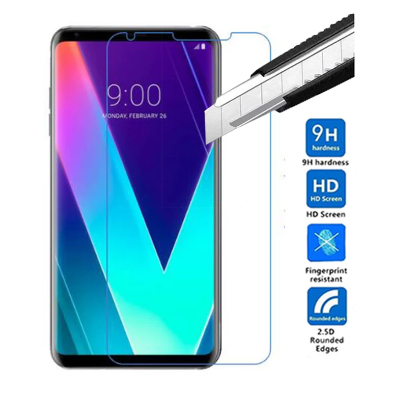 

High Quality 9H Premium Tempered Glass For LG V35 ThinQ Screen Protector protective film For LG V35 ThinQ phone glass film