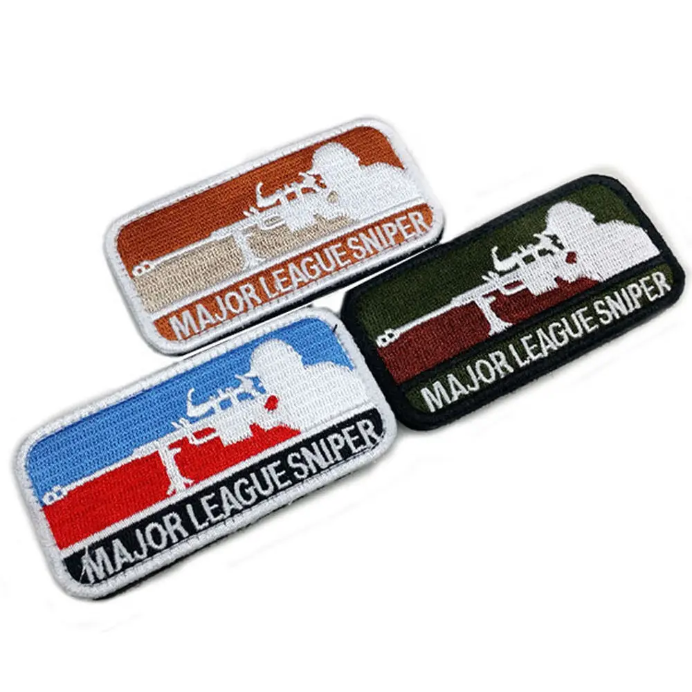 

Mil-Spec Major League Sniper Tactical Patch Morale Hook&Loop 3D Embroidery Badge Military Army Armband Patches