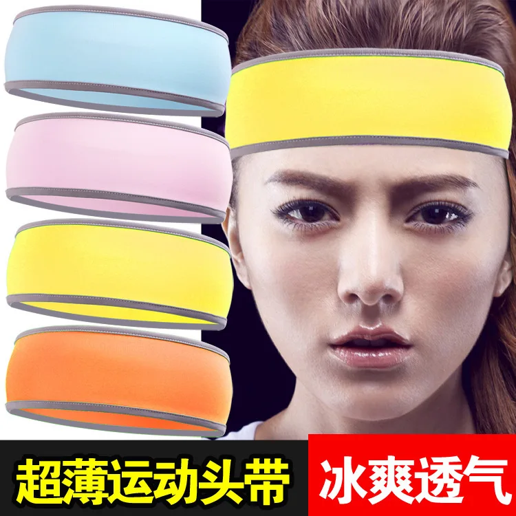 

Running  Ice-cool Ventilation Head Bring Men Women Outdoors Sports Wash Face Hair Band Elastic Skullies