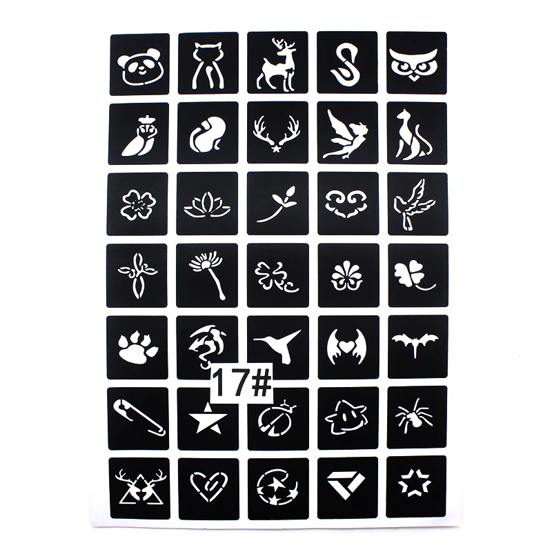 175pcs Small Airbrush Tattoo Stencils For Women Kids Drawing Template Henna  Tattoo Stencil For Paiting Glitter Tattoos 4 Sheet - AliExpress