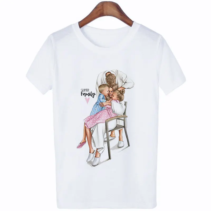 Женская одежда летняя Модная супер футболка "Мама" Харадзюку каваи для отдыха Удобная материнская любовь вечная мода футболка Топы