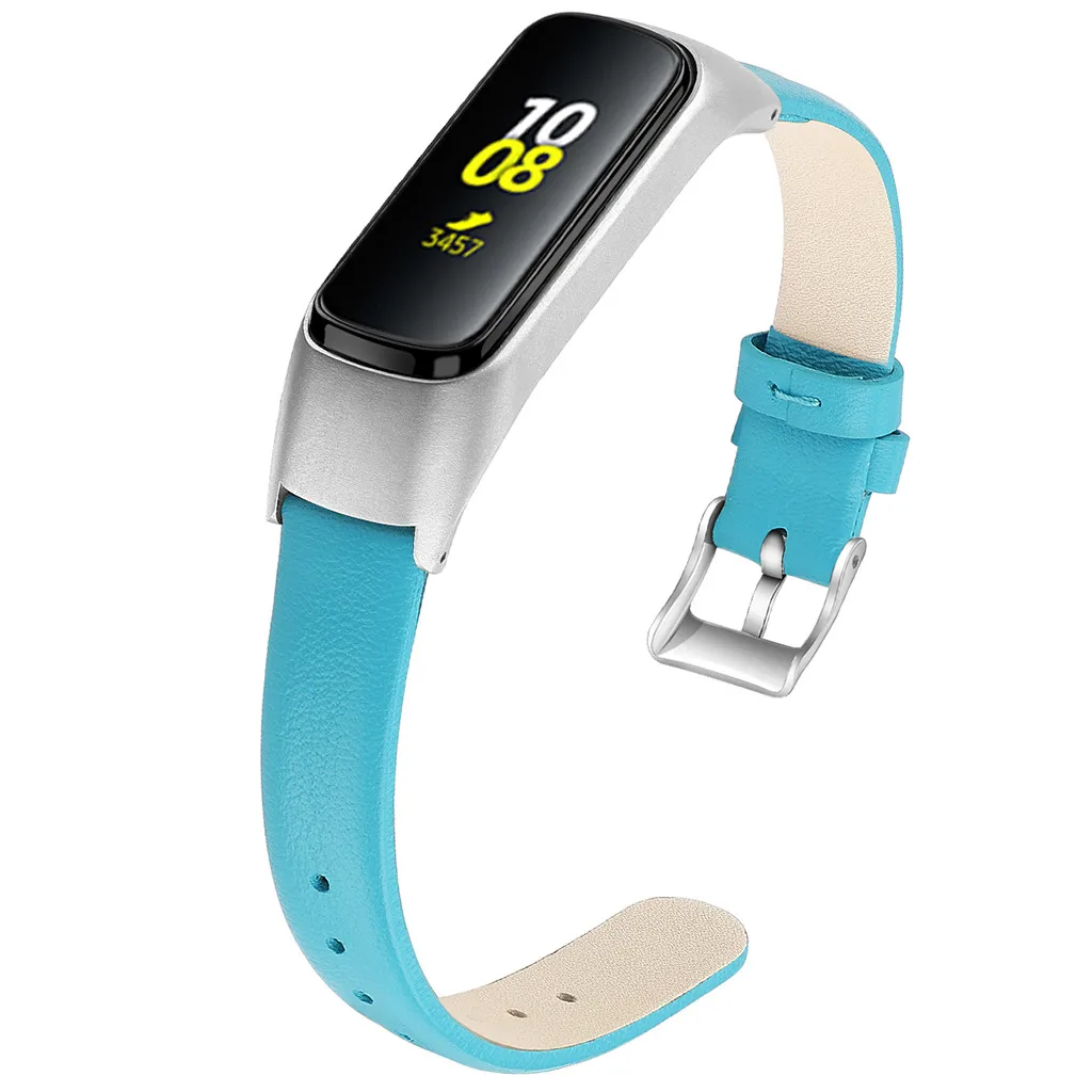 Модный роскошный стильный кожаный ремешок reloj для часов браслет Samsung Galaxy fit e R375