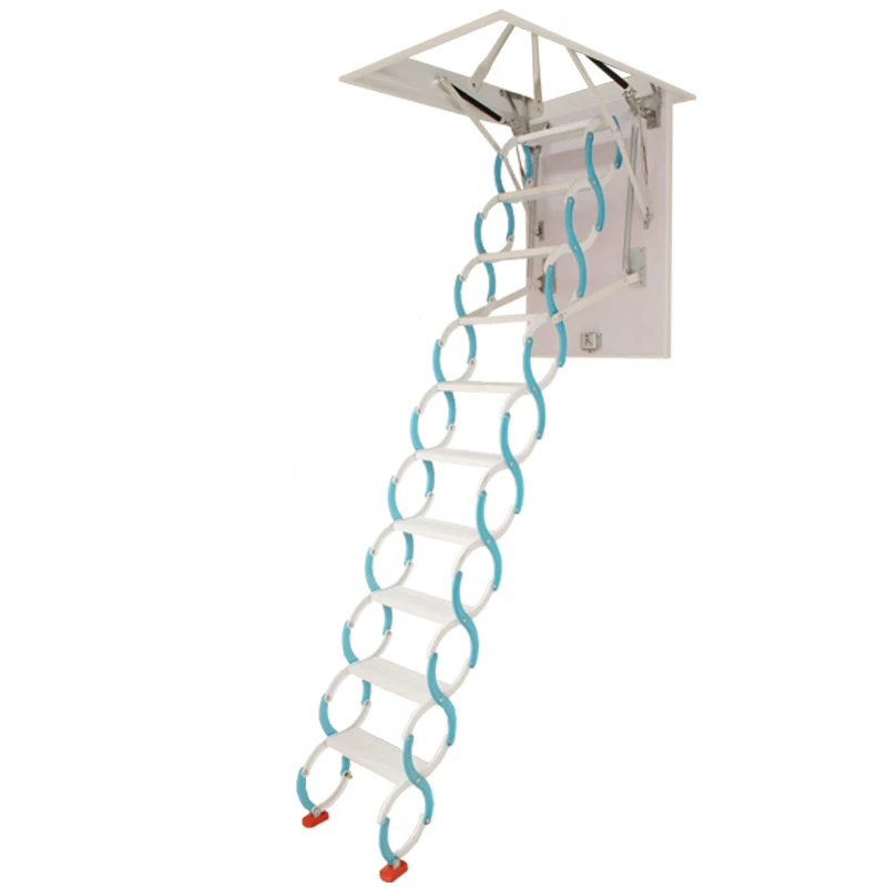 800*1200mm Attic Retractable Stairs Aluminummagnesium Alloy Double