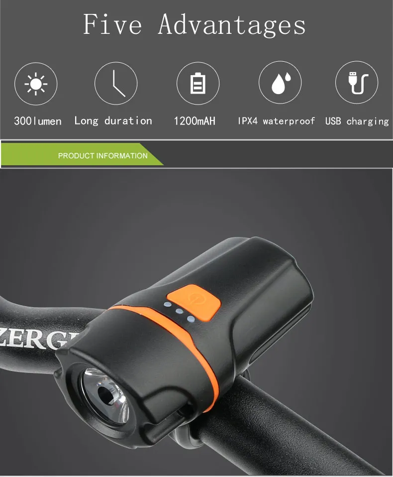 Clearance Bicycle lamp waterproof lamp mountain bike mini USB charging bright lights flashlights night driving equipment 1 Clearance Bicycle lamp waterproof lamp mountain bike mini USB charging bright lights flashlights night driving equipment 1