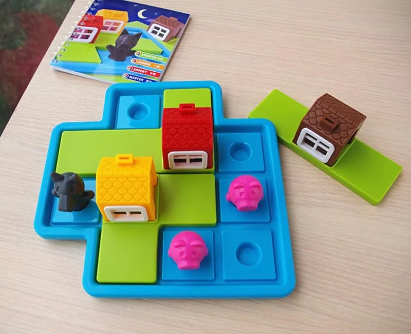 Поросенка Раннее Образование головоломки логическое мышление 3D лабиринт головоломка питания игрушки детские настольные игры Семья Вечерние игры