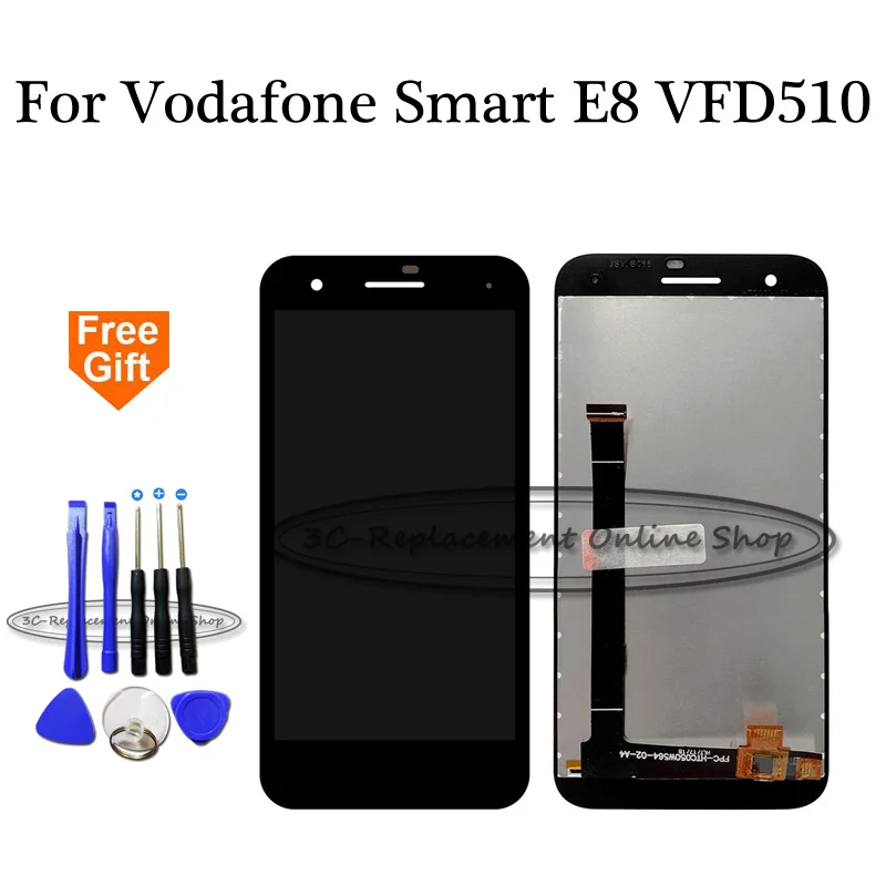 Высокое качество белый/черный 5 0 дюймов для Vodafone Smart E8 VFD510 VFD-510 ЖК-дисплей Дисплей +