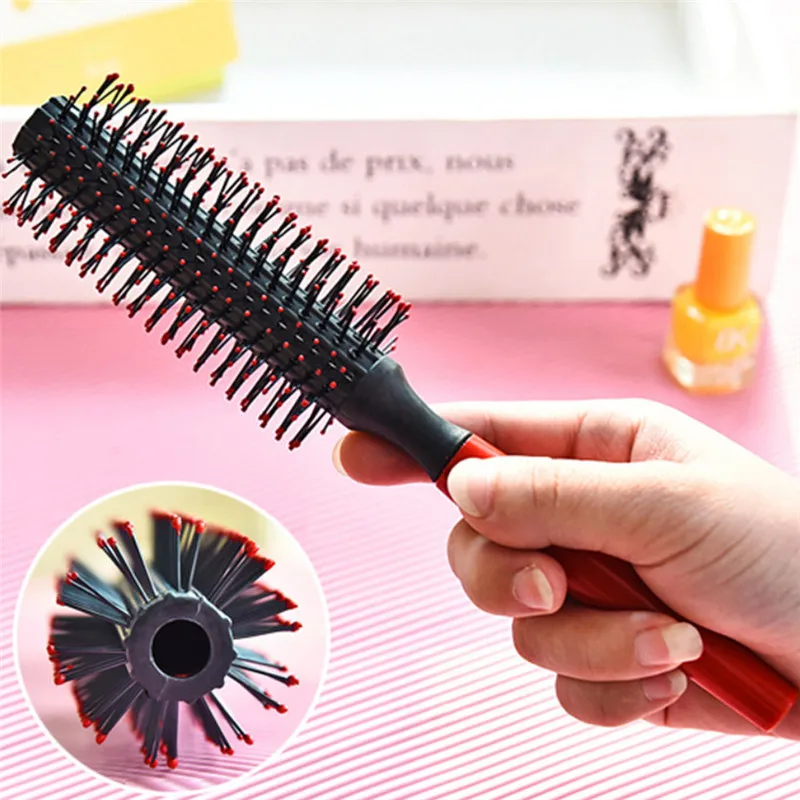 professional Roll Brush Round Hair Comb Wavy Curly Styling Care Curling Beauty salon& home use Comb hair brush escova de cabelo