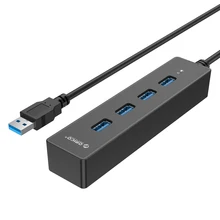 Высокоскоростной 4 порта USB3.0 концентратор USB порт USB Micro порт концентратор зарядки Sup порт ed кабель для передачи данных 30 см USB3.0 шнур, W8PH4-U3