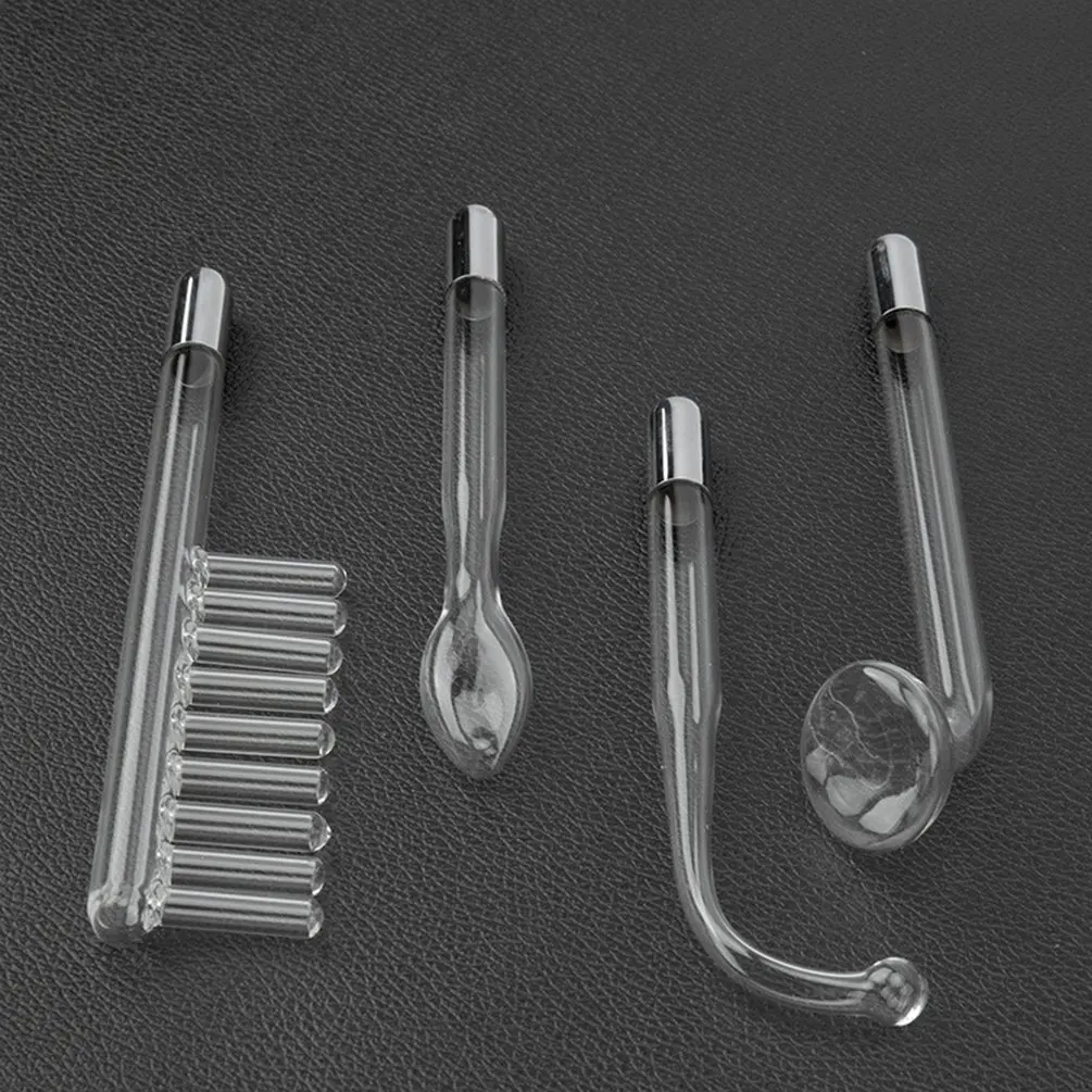 

4 in 1 High Frequency Electrode wand Glass Tube, Facial Skin Electrotherapy Care Spa Salon Beauty Acne Remover Machine