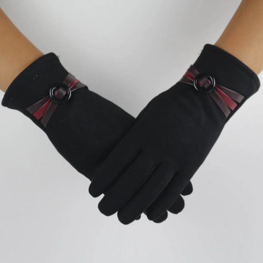 Guantes invierno mujer, женские теплые перчатки, мягкие, на запястье, толстые, варежки, полный палец, новинка, перчатки для экрана, удобные, mitaines femme