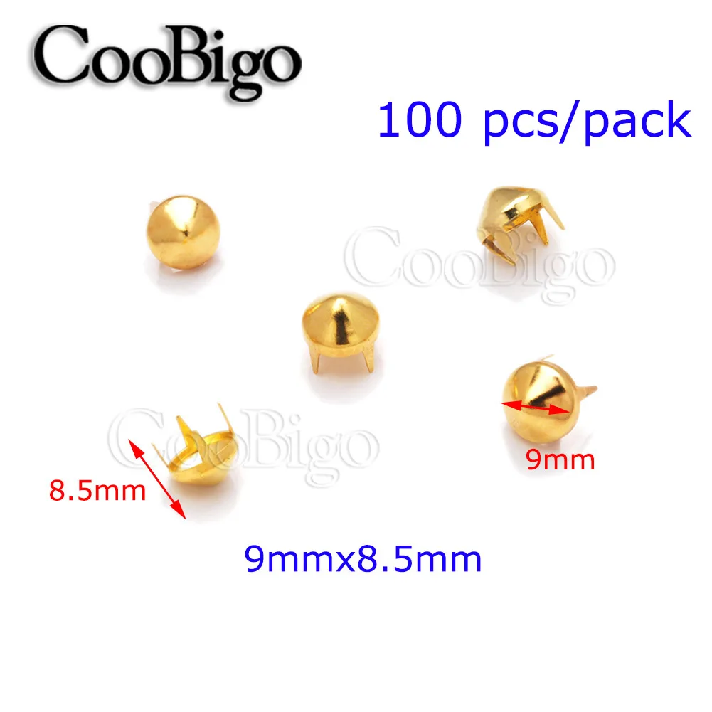 9x8.5mm Golden x100