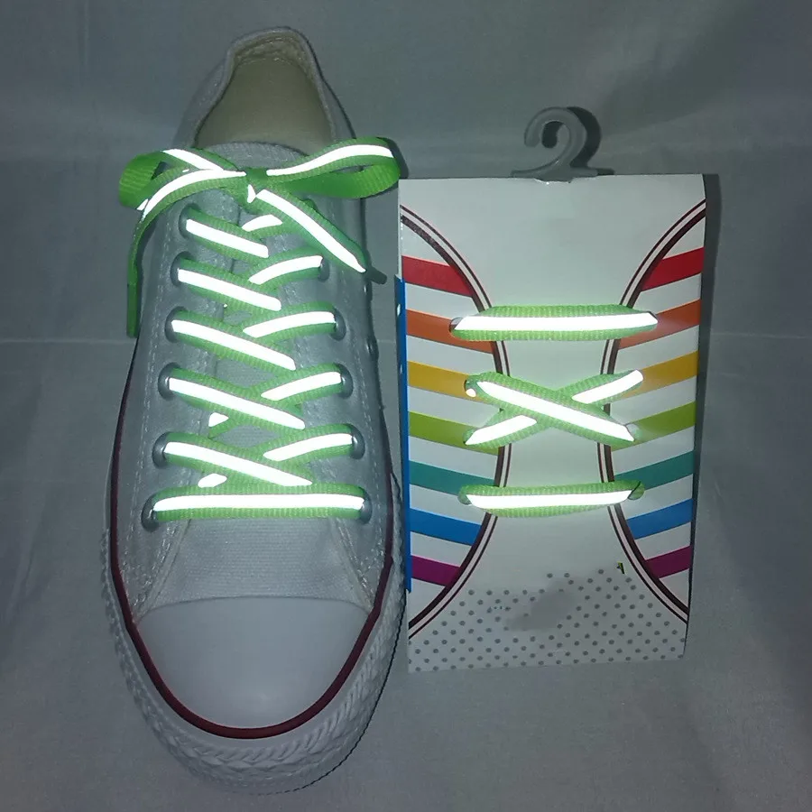 1 пара 120 см плоских светоотражающих ботинок бегуна шнурки безопасности светящиеся шнурки для обуви унисекс для спорта баскетбольной холщовой обуви