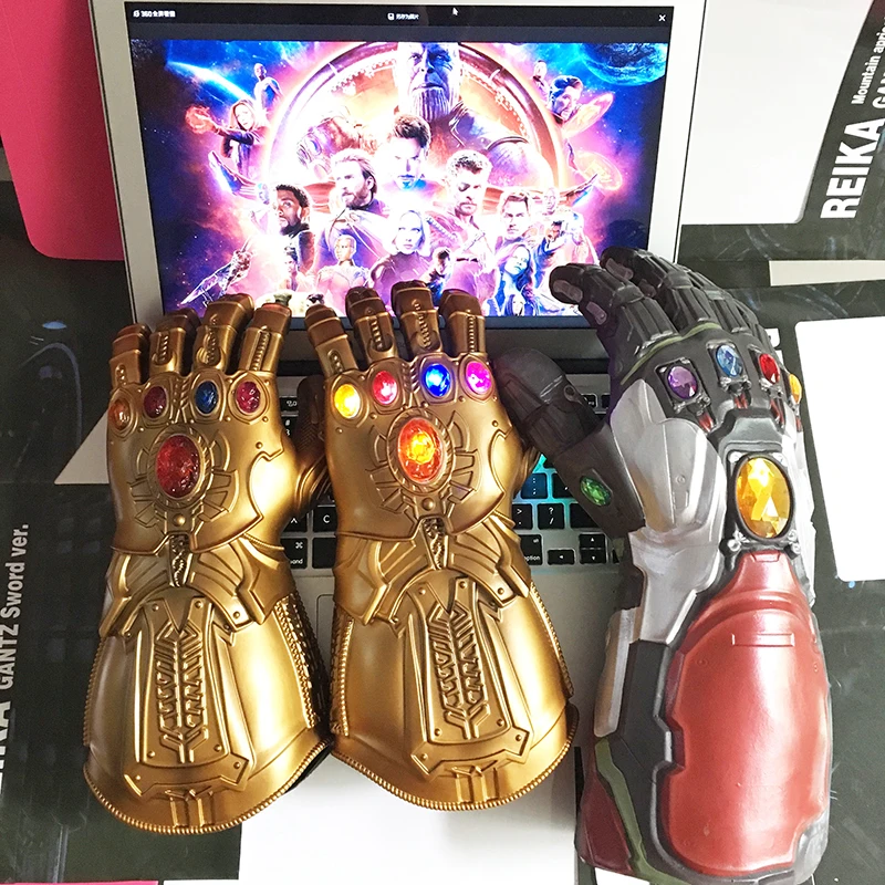 40 см Мстители Бесконечность войны Бесконечность Gauntlet перчатки Таноса косплэй реквизит Коллекционные фигурки героев модель игрушки