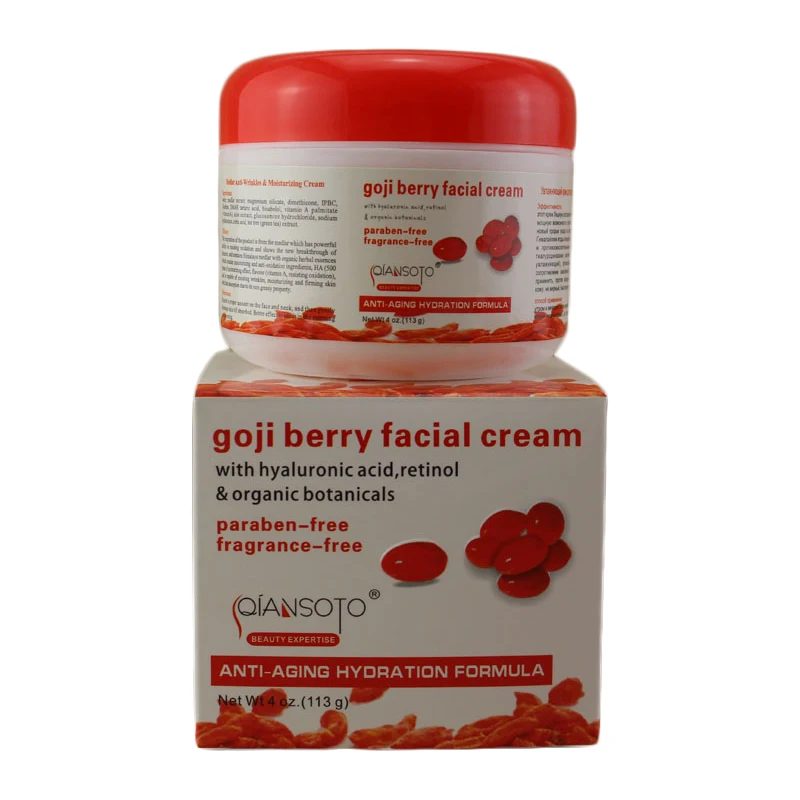 Hyaluronic acid goji cream face cream Chinese wolfberry medlar multi effect anti wrinkle Inhibit