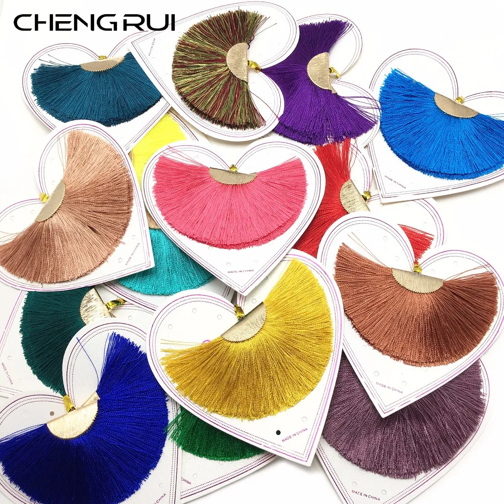 CHENGRUI L132 4 см бахрома шелковые кисточки для рукоделия бахромы штор искусственные