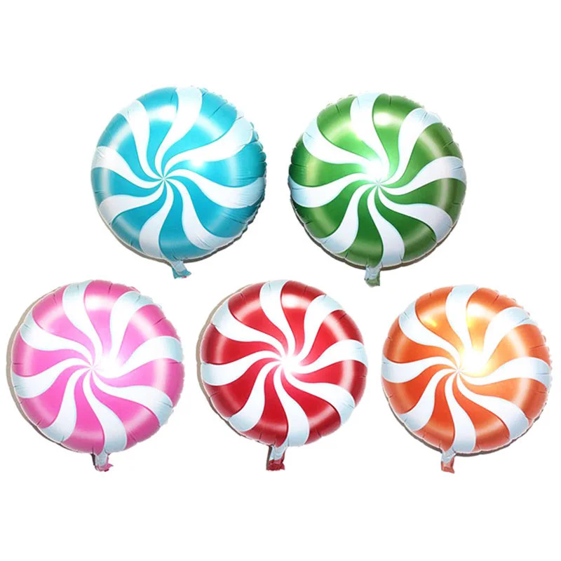 

18 Inch Sweet Candy Round Foil Balloon For Party Decoration layout