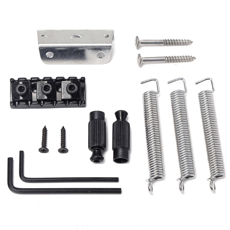 Electric Guitar Tremolo Bridge Systems with Logo Double Locking Edge with Whammy Bar