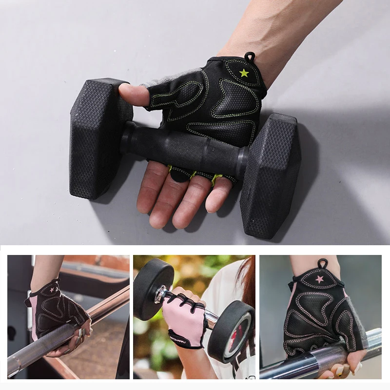 Вес Подъема Спортзал перчатки Для мужчин спортивные перчатки Фитнес тренировки защита запястья Вес подъема перчатки гантели