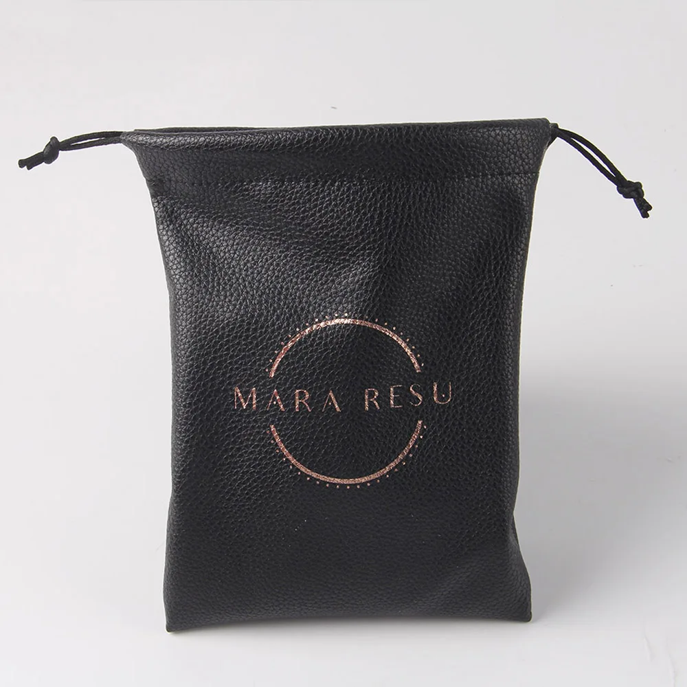 Customize logo luxury PU Jewelry bag gift bag cosmetic bag