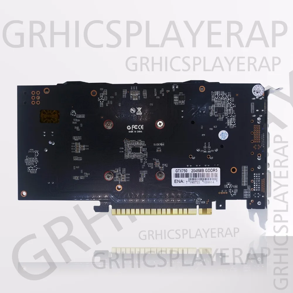 Графическая карта PCI-E 16X GTX750 GPU 2G DDR5 для nVIDIA Geforce чип компьютерная видеокарта ПК