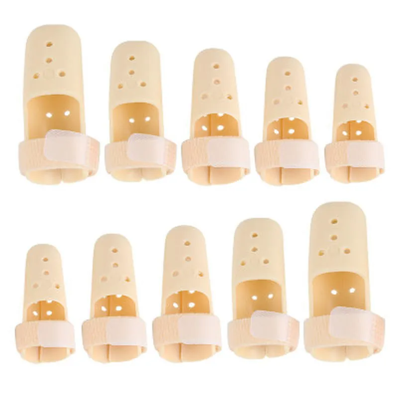 

New Finger Injury Support Brace Pain Splint DIP Joint Mallet Protection Plastic