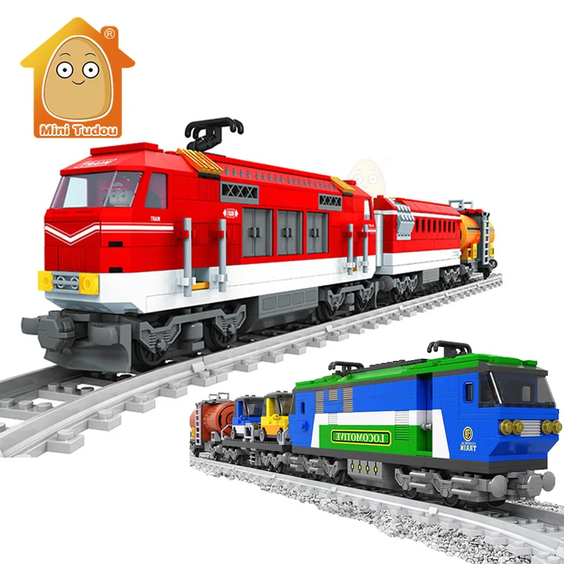 

Model Building Kits City Trains Rail 3D Blocks Educational Model Brick Toys Hobbies Game For Children Kids