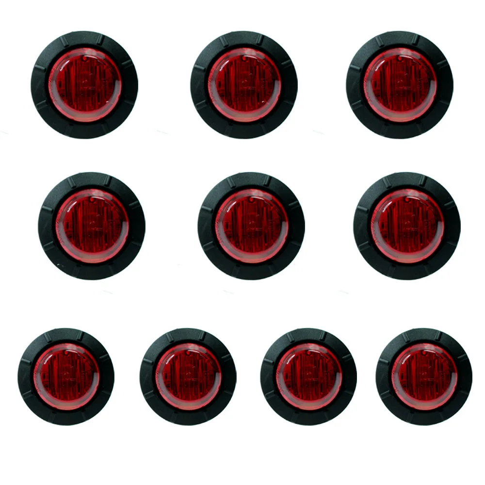 Tkeapl THTMH 10X 12 В DC сторона красный 2835 SMD 6 LED 1-1/4 &quot1 25&quot дюймовый круглый габаритный