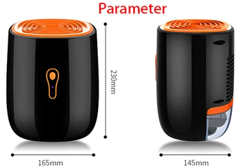 

Mini Dehumidifier For Home 25W Dehumidifiers Wardrobe Air Dryer Ultra-Quiet Clothes Dryers Moisture Absorber