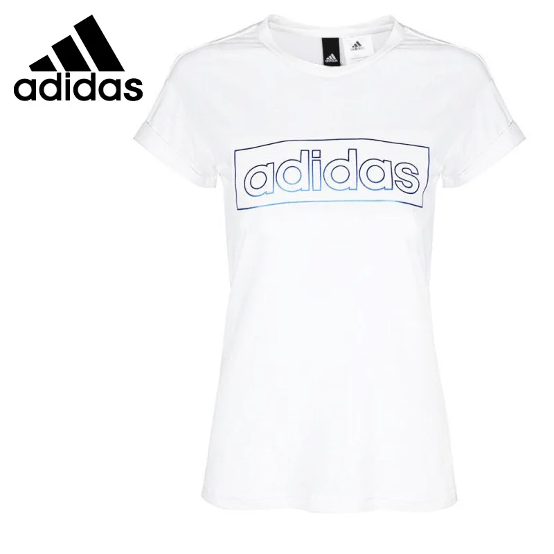 Новое поступление, Адидас фольга, линейная футболка, женские футболки, короткий рукав, спортивная одежда