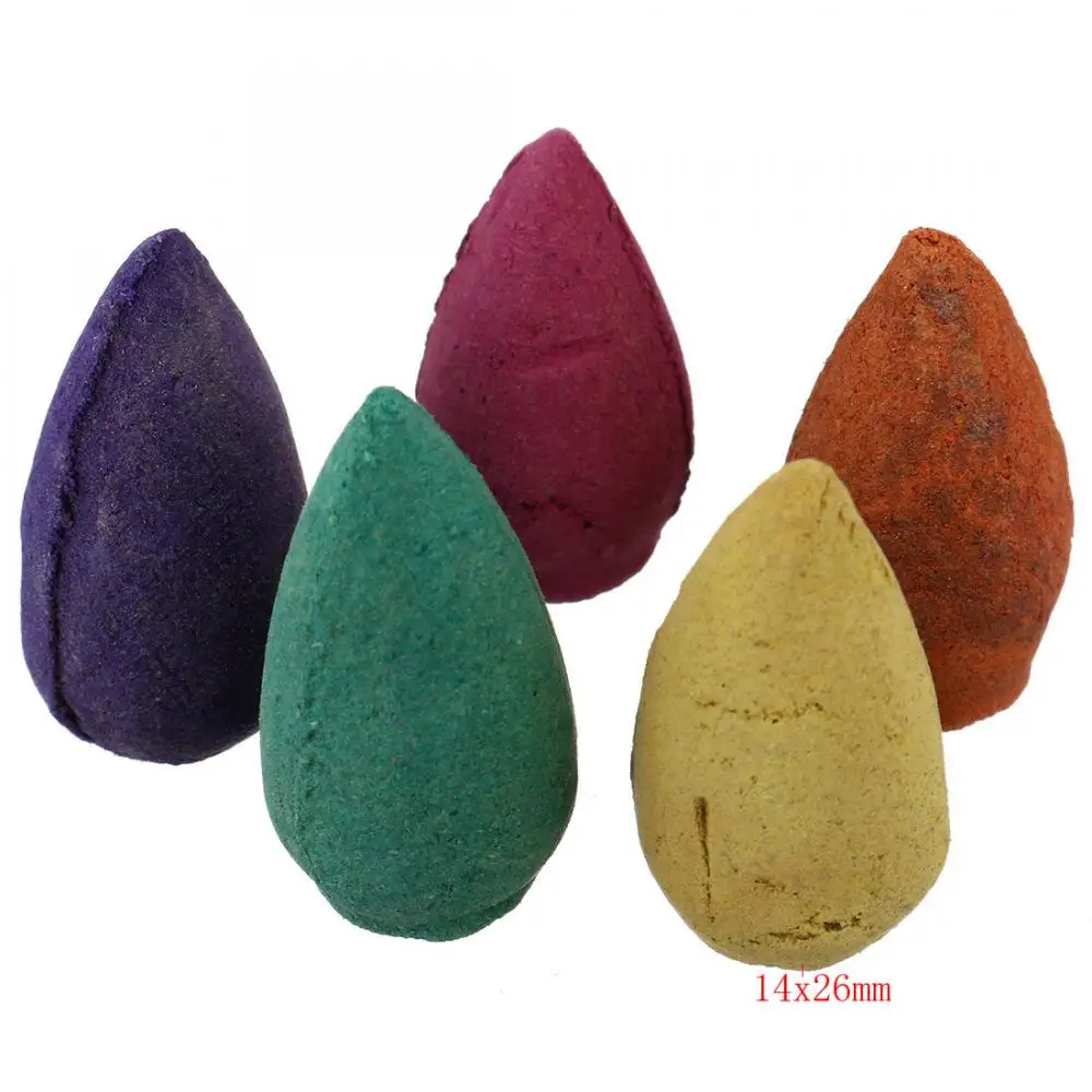 

50/100/200/300PCS Natural Toweer Incense Cone Colorful Fragrance Scent Mixed Incense Scent Aromatherapy Fresh Air Aroma Spice