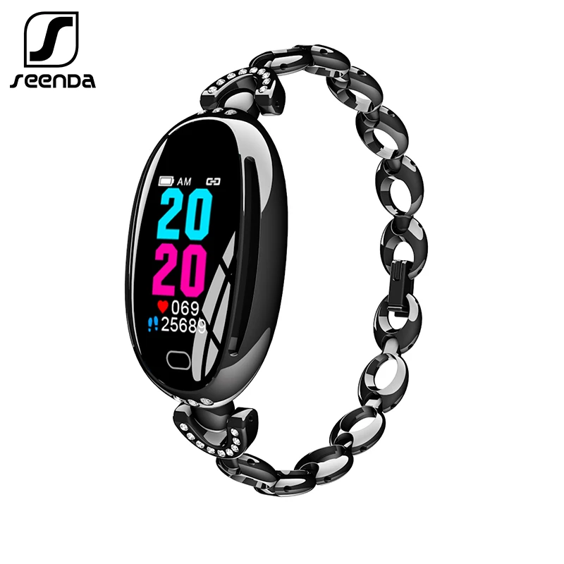 

SeenDa Women Smart Watch Heart Rate Monitor Blood Pressure Smart Bracelet Fitness Tracker Smartwatch 0.96 inch Color Screen