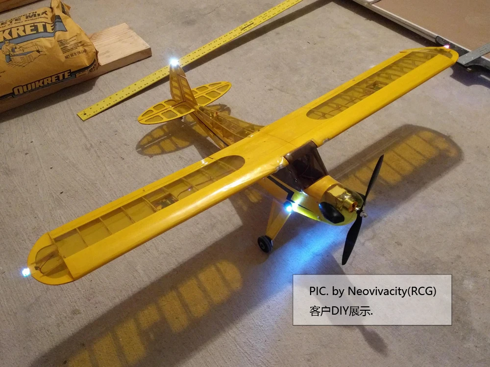 Самолетик из пробкового дерева модель J3 1180 мм размах крыльев самолетик из пробкового дерева модели RC строительные игрушки модель дерева/деревянный самолет