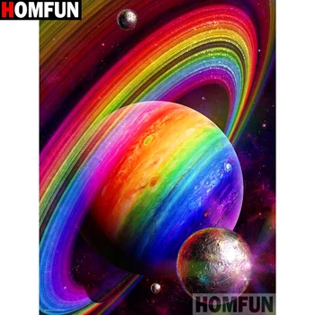 

HOMFUN Full Square/Round Drill 5D DIY Diamond Painting "Color planet" Embroidery Cross Stitch 5D Home Decor Gift A15419