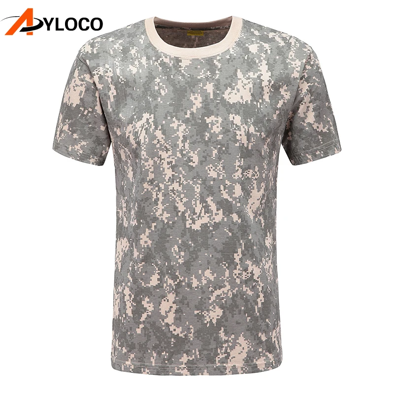 Военная камуфляжная походная футболка, хлопковая дышащая армейская тактическая футболка, Мужская компрессионная футболка, летняя футболка для фитнеса, Бодибилдинг