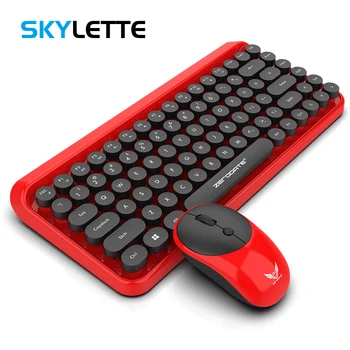 

2.4G Wireless Keyboard Mouse Mini Multimedia 84 Keys Keyboard 1600 DPI Mouse Combo Set For Laptop Mac Desktop PC Office Supplies