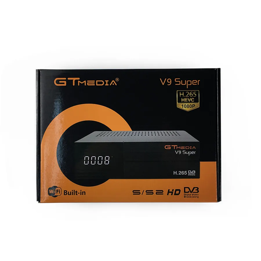 Спутниковый ресивер GTmedia V9 Super DVB S2 H2.65 FREESAT V9SUPER цифровой ТВ HD 1080P встроенный Wi Fi