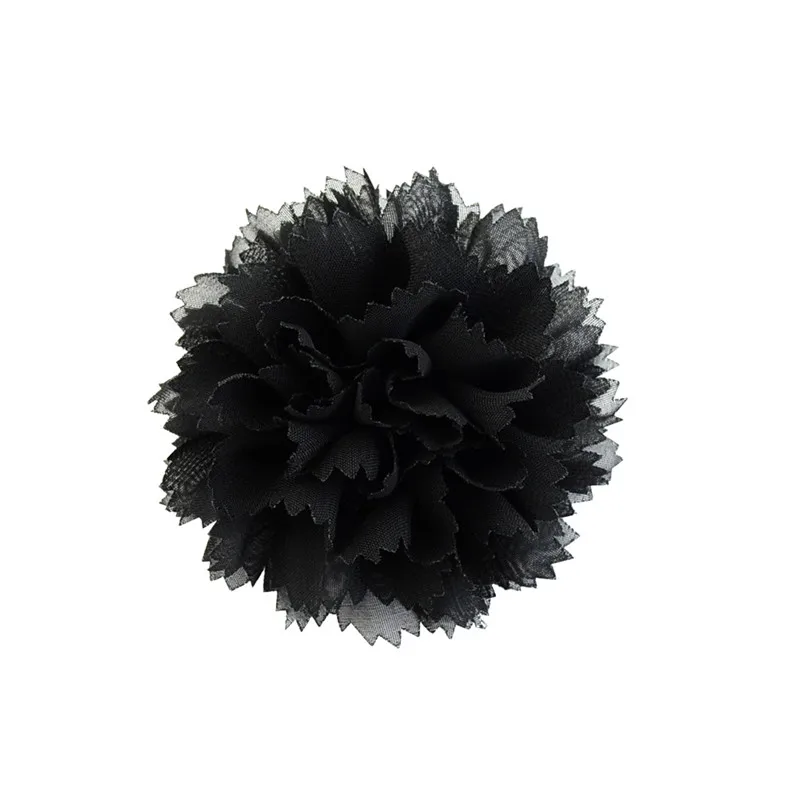UNTAMED прибл. 8 см DIY шифон волна цветок заколка для волос для девочек детские головные уборы женские заколки для волос аксессуары для волос - Цвет: 04 Black