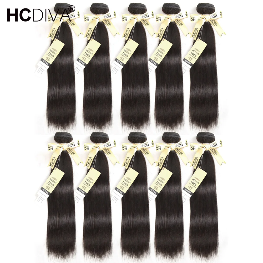 

Brazilian Straight Hair Weave Bundles 100% Remy Human Hair Bundles 8--40 inch Natural Black Color 10pcs/lot Human Hair Extension