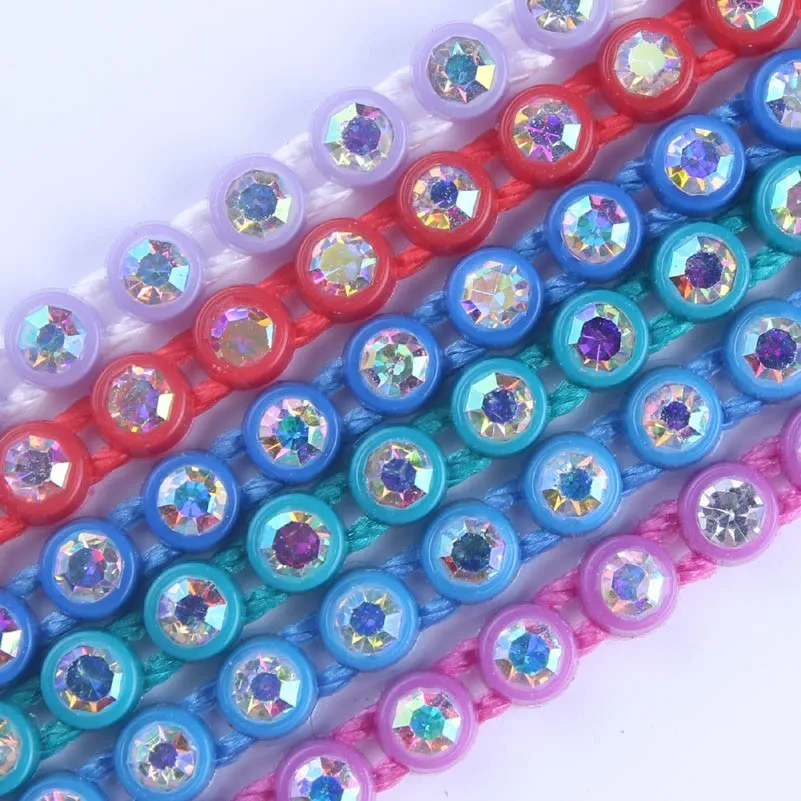 

Taidian SS6 Rhinestone banding For Powwow Beadwork 300yards/lot each color 10yards